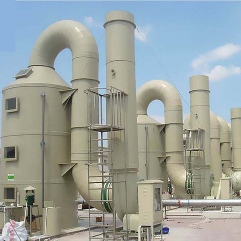 GRP Purification Tower Fiberglass Tail Gas Absorption Tower GRP Acid Mist Gas Absorption Tower FRP Scrubber