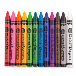 धो सकते हैं 16 रंग के सेट Crayons मोम कलम टिकाऊ प्राकृतिक गैर विषैले चित्रांकनी पैक रंग चित्रांकनी toddlers के बच्चों के लिए और बच्चों.