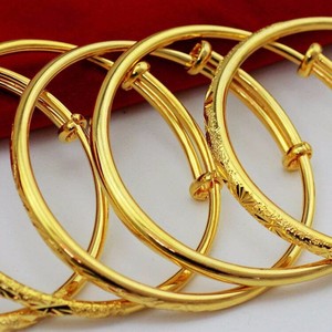 Bracelets et pendentifs en fer plaqué <span class=keywords><strong>or</strong></span>, <span class=keywords><strong>18</strong></span> carat, bracelets imitation cuivre, tendance - Product Image 6