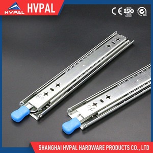 HVPAL Auto bloqueo ball bearing drawer slides, telescópica extensión completa de diapositivas canal carril - Product Image 4