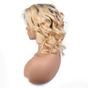 Prezzo all'ingrosso 1b 613 Bob parrucche anteriori in pizzo pieno brasiliano capelli umani <span class=keywords><strong>parrucca</strong></span> corta <span class=keywords><strong>parrucca</strong></span> <span class=keywords><strong>bionda</strong></span> <span class=keywords><strong>riccia</strong></span> corta - Product Image 5