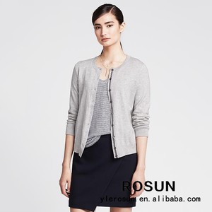 vente chaude dames cardigan design de mode <span class=keywords><strong>pull</strong></span> <span class=keywords><strong>ras</strong></span> du <span class=keywords><strong>cou</strong></span> coffre ouvert - Product Image 3