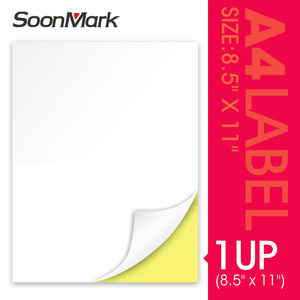 Đầy đủ tờ A4 tùy chỉnh giấy nhãn dán nhãn 8.5x11 vận chuyển/gửi thư/Địa Chỉ nhãn A4 Kích thước vận chuyển nhãn FBA 44-up nhãn mã vạch - Product Image 2