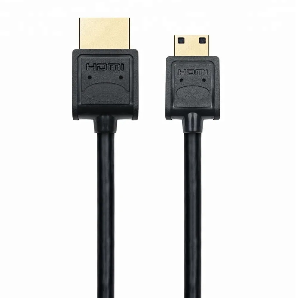 Super thin metal molding 4K HDMI Type-C to Type-A  Mini HDMI over ethernet