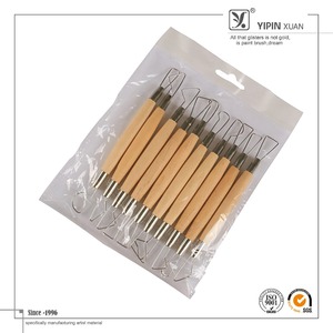 YiPinXuan - Juego de 10 Herramientas de Escultura de Cerámica y Arcilla de Acero Inoxidable/Madera de Alta Calidad, Suministros de Arte Esenciales de China, Venta al Por Mayor - Product Image 2