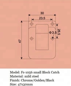 FS-1056 Trang Sức Trường Hợp Hộp Top Luxury Khóa Vàng <span class=keywords><strong>Latch</strong></span> - Product Image 3