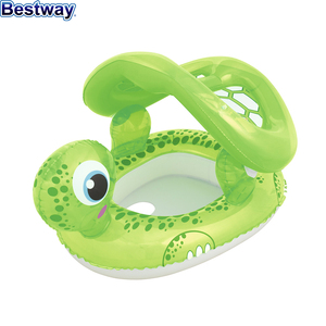 Bébé Eau Gonflable Radeau Flottant Anneau <span class=keywords><strong>De</strong></span> <span class=keywords><strong>Bain</strong></span> Bateau Sièges Avec Pare-Soleil - Product Image 1