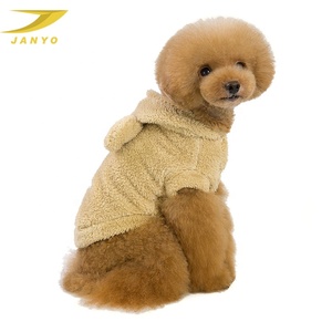 Hoodie Bulu Domba Hangat Tahan Angin Pakaian Anjing Katun Telinga Kelinci - Product Image 6