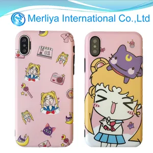 Nouveau Dessin Animé Sailor Moon Rose Doux TPU Étui pour <span class=keywords><strong>iphone</strong></span> <span class=keywords><strong>X</strong></span> - Product Image 1