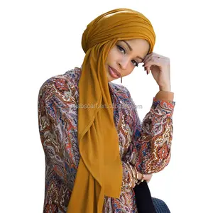 High Quality Muslim Women Crinkle Scarf Solid Color Ripple Shawl Bandana Spring Hijab Jersey Scarf