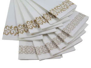 17 "<span class=keywords><strong>x</strong></span> 12" oro Durable colth como desechables toallas de invitados y baño toallas. - Product Image 4