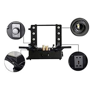 Tocador Portátil Profesional Grande con Espejo LED Plegable y Cierre Abierto, Estuche de Maquillaje para Maquilladores de Estudio - Product Image 2