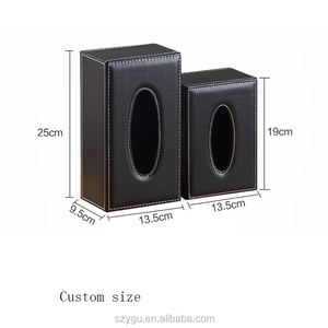 Boîte à mouchoirs en cuir PU de luxe, boîte à mouchoirs <span class=keywords><strong>pour</strong></span> la maison et l'hôtel - Product Image 6