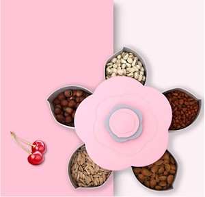 Melone Dado Ciotola Tabella Della Caramella Spuntino di <span class=keywords><strong>Frutta</strong></span> Secca Piastra di Stoccaggio Supporto di Cinque Griglia - Product Image 2