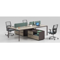최신 design 현대 4 seater stable 내구성 office 메트 vintage desk
