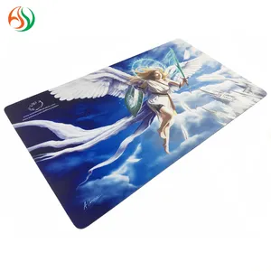 Alfombra de neopreno personalizada para adultos, tapete de juego de cartas coleccionables de vinilo con foto de chica de Anime desnuda, a prueba de agua, juego de guerra