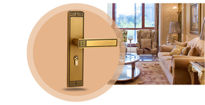 Đơn Giản Phong Cách An Ninh Hợp Kim Rẻ Hơn Cửa Khóa Tay Cầm Chìa Khóa - Product Image 5