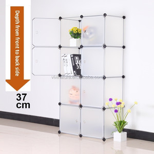 Portable En Plastique BRICOLAGE Armoire avec Portes et Cintres - Product Image 4