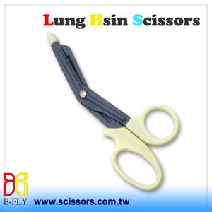 Ciseaux tactiques en résine de fluorure noire, Kit de premiers soins médicaux en acier inoxydable - Product Image 3