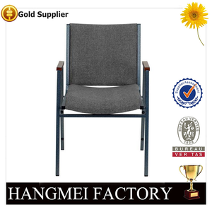 Foshan Hangmei Moderno Y Barato Negro Sillas <span class=keywords><strong>de</strong></span> La <span class=keywords><strong>Iglesia</strong></span> Con El Brazo - Product Image 3