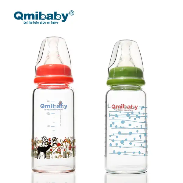 Best selling custom small baby feeding glass bottle in high quality from manufacturer