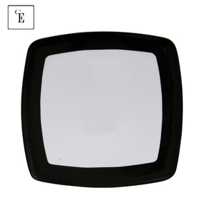 Assiettes et plats carrés jetables en mélamine de 8,5 pouces, réutilisables et économiques pour le camping - Product Image 1