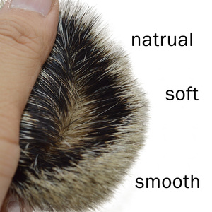 26mm tıraş fırçası <span class=keywords><strong>knot</strong></span> yüksek dağ porsuk saç Finest gümüş ucu doğal yumuşak porsuk saç tıraş fırçası kafa erkekler için sakal - Product Image 6