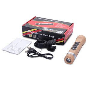 MGITEC Haut-parleur Bluetooth Haut-parleur extérieur sans fil pour vélo avec lampe de poche LED de camp Micro intégré Carte TF pour camping/plage/sport - Product Image 5