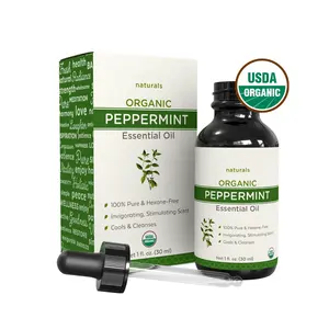 Minyak Esensial Peppermint Kristal Alami Organik Dalam Liter