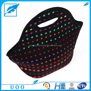 Bolsa de almuerzo de neopreno con aislamiento bonito UOO Material de poliéster bonito de China para uso escolar o de oficina seguro para alimentos - Product Image 2