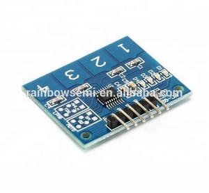 Interruptor táctil capacitivo de 4 canales, TTP224, módulo de Sensor táctil Digital - Product Image 2