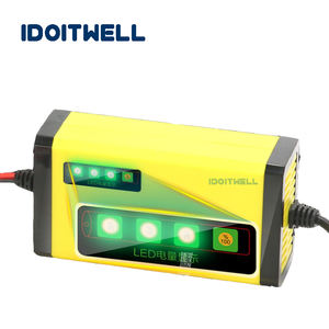 पूर्ण बंद 12V 2A बैटरी चार्जर 12v मोटरसाइकिल बच्चों खिलौना लीड एसिड बैटरी चार्जर के साथ एलईडी बैटरी क्षमता प्रदर्शन चार्जर - Product Image 2