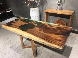 2019 speciale in legno massello con tavolo <span class=keywords><strong>da</strong></span> pranzo in resina lastra di resina tavolino - Product Image 4