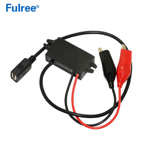 Chargeur de voiture Fulree <span class=keywords><strong>12V</strong></span> 24V vers <span class=keywords><strong>5V</strong></span> 3A, pinces crocodiles vers câble <span class=keywords><strong>USB</strong></span> pour iPhone Samsung, convertisseur abaisseur DC-DC - Product Image 3