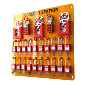 Veiligheid 20 sloten Hangslot Station, lockout/tagout station