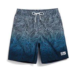 定制设计泳装 100% 聚酯防水男士沙滩短裤