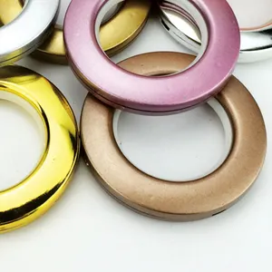 KYOK abs self-locking curtain rod plastic eyelet curtain ring , curtain metal eyelet rings wholesale