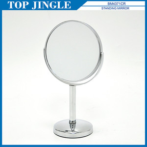 Miroir cosmétique debout de forme ronde unique - Product Image 1