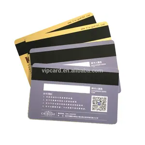 Vendita calda di plastica pvc carta a banda magnetica con stampa personalizzata
