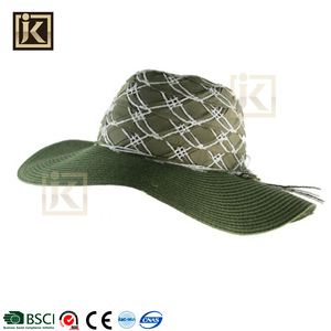 JAKIJAYI bsci papel hecho a las mujeres grandes del borde floppy verano <span class=keywords><strong>sol</strong></span> <span class=keywords><strong>al</strong></span> aire libre sombrero de paja - Product Image 4