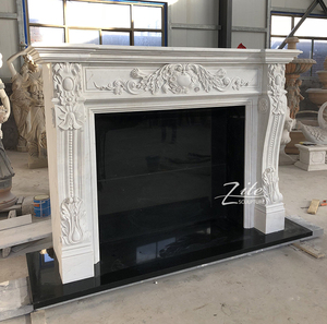 Sculpture détaillée Classique En Marbre Blanc <span class=keywords><strong>Pas</strong></span> <span class=keywords><strong>Cher</strong></span> <span class=keywords><strong>Cheminée</strong></span> - Product Image 3