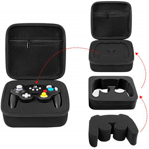 Hộp Đựng Bảo Vệ Lưu Trữ Túi Đựng Túi Cứng Bộ Điều Khiển Chuyển Đổi Kiểu Gamecube Không Dây <span class=keywords><strong>EVA</strong></span> Cho Powera Black, V. V. AOYE - Product Image 6