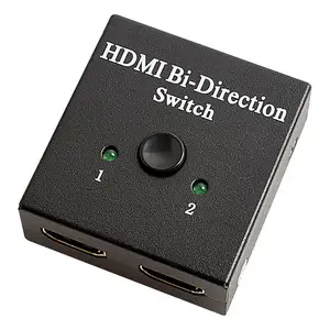 HDMI Switcher, 2 limanlar bi-yön Manuel HDMI Anahtarı 2x1/1x2 HDMI Hub Destekler 4 K 3D