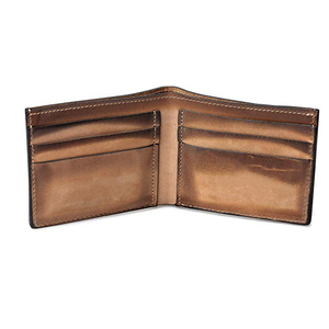 Cartera plegable | Hecho en EE. UU. | Cartera vegana de piel de vaca genuina plegable para hombre - Product Image 4