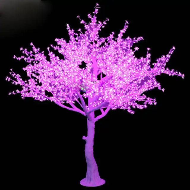 Düğün dekorasyon tema parkı olay ağaçları LED kiraz çiçeği ağacı ışığı