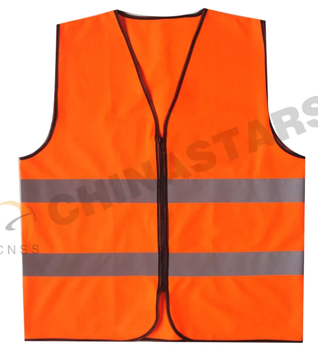 Construction safety vest on road reflective vest paramedic workers uniform bomberos warning vest
