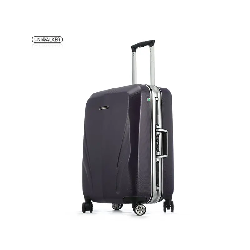 High Quality Industrial Aluminum Frame Full PC Unisex Travel Box Tsa Lock Hardside Suitcase Cabin Boarding Rolling Luggage