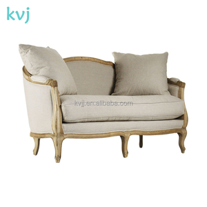 KVJ-7620-3 Sofá Diván de Madera Maciza Estilo <span class=keywords><strong>Francés</strong></span> <span class=keywords><strong>Antiguo</strong></span>, Muebles para Cafetería - Product Image 2