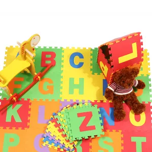Kid EVA foam interlocking play baby education floor alphabet puzzle mat with eco-friendly material