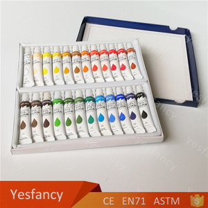 En línea al por mayor 24 colores 12 ml tubos de pintura de aceite de oro blanco - Product Image 2